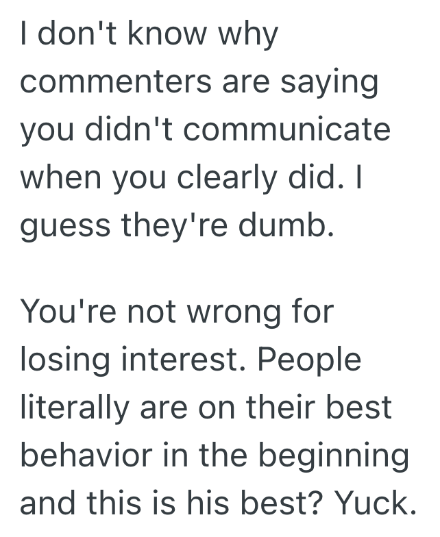 Screenshot 2025 06 17 at 12.40.53 PM Man Constantly Suggests Getting Drinks At A Bar For Their First Date, But She Doesnt Like That Idea And Ghosts Him